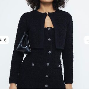 River Island Black Boucle Cardigan (matching dress available)